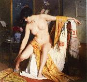 Julius L.Stewart Nude in an Interior Spain oil painting artist